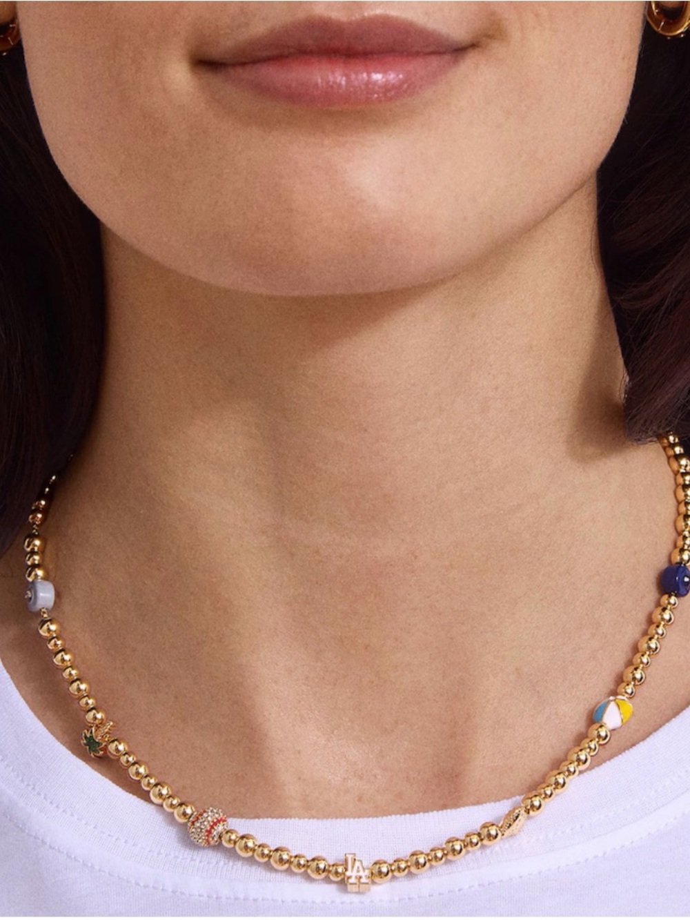 Los Angeles Dodgers BaubleBar Pisa Charm Necklace - Picture 2 of 3